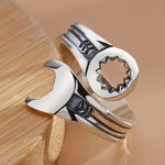 Wrench Adjustable Ring 925 Sterling Silver Fashion Men Women Luxury Accessories