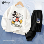 Disney Mickey Mouse Boys Spring Autumn Hoodie and Joggers 2-Piece Set