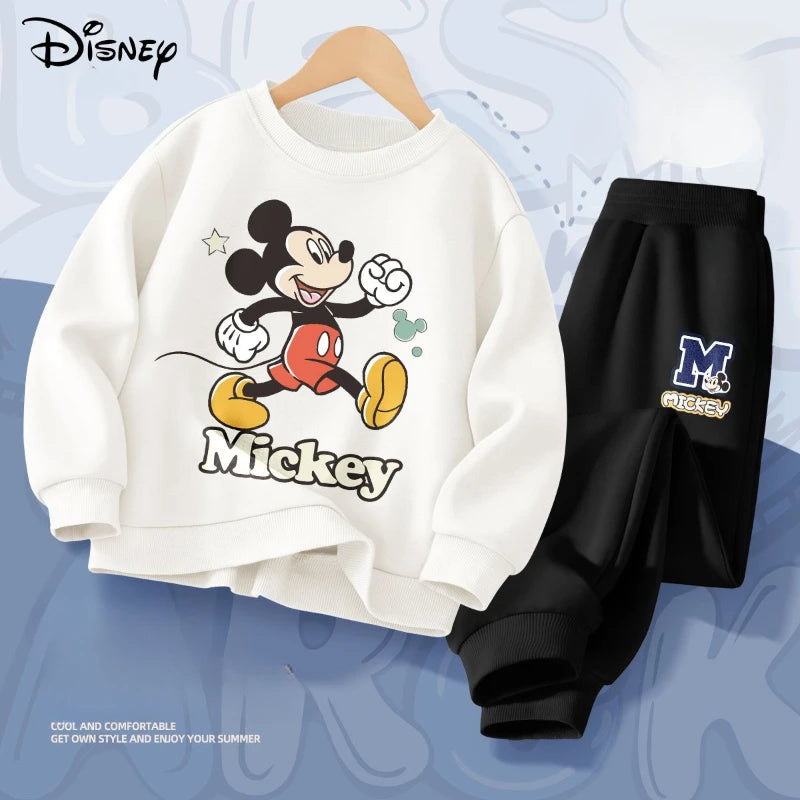Disney Mickey Mouse Boys Spring Autumn Hoodie and Joggers 2-Piece Set
