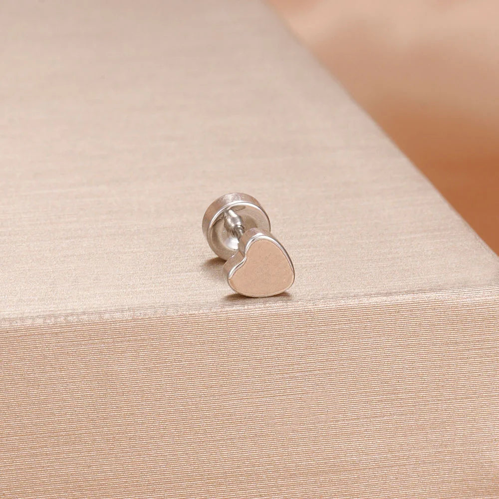 1PC Stainless Steel Star Moon Cartilage Piercing 18K Gold Plated