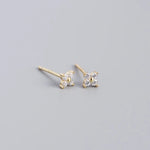 2PC Stainless Steel Cubic Zirconia Small Hoop Earrings Helix Tragus