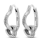 925 Sterling Silver Personality Asymmetric Drop Earrings Versatile Jewellery