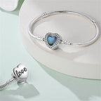 925 Sterling Silver Forever Love Peach Heart Bracelets Star Moon Airplane Earth Bracelets For Women Fit DIY Charms Party Jewelry