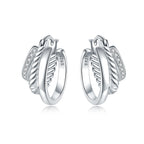 925 Sterling Silver U-shaped Simple Versatile Hoop Earrings Jewellery Gift