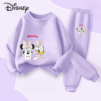 Disney Minnie and Daisy Girls Sweatshirt and Joggers 2-Piece Thin Tracksuit