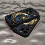 Aesthetic Sun & Moon Case for iPhone 17 16 15 14 13 12 11 Pro Max Plus Soft