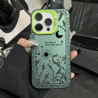 Fresh Moon Star Silver IMD Case for iPhone 16 15 14 13 12 Pro Max