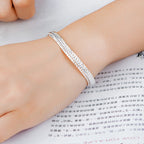20cm Cute Chain Bracelet 925 Sterling Silver Noble Men Women Fashion Jewelry