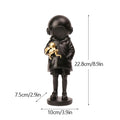Deep Diver Sculpture Street Art Girl Statue Office Home Interior Decoration Shelf