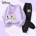 Disney Minnie and Daisy Girls Sweatshirt and Joggers 2-Piece Thin Tracksuit