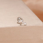 1PC Stainless Steel Star Moon Cartilage Piercing 18K Gold Plated