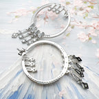 Winter Sun Rays Hoop Earrings 925 Sterling Silver Trendy Glamour Gift
