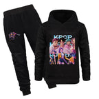 Kids Kpop Demon Hunters Hoodie and Pants 2pcs Set Boys Girls Tracksuit Outfit