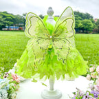 Pet Fairy Costume - Fluffy Princess Tutu Dress for Dogs and Cats, Elegant Party Gown, Photo Shooting Birthday Outfit
