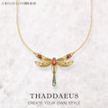 Large Dragonfly Necklace Link Chain 925 Sterling Silver Bohemia Happy Gift