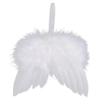 10 Pcs Angel Wings Hanging Ornament Christmas Tree Decoration Angel Wing Pendant Wedding Prop Valentines Day Birthday Decor