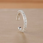 1PC Simple Metal Crystal Ear Cuff Non Piercing Fake Cartilage Clip