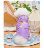 Windproof Hooded Jacket Dogs Cats Warm Winter Coat Fleece Lined Outdoor Wear