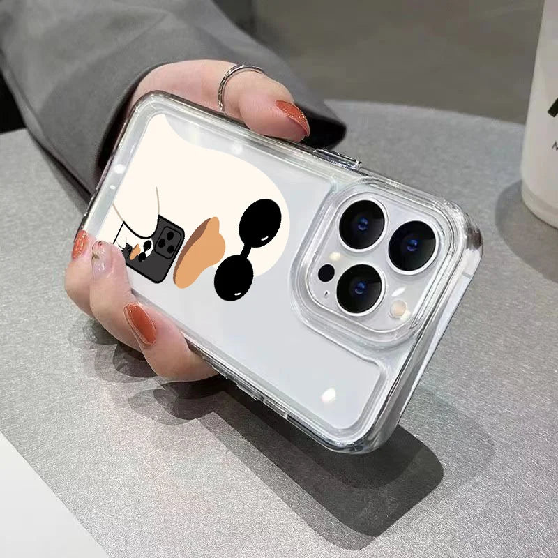 Cute Duck Case for Samsung Galaxy A15 A35 A55 A52 S24 S23 Ultra S22 S21 FE