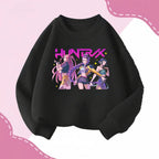 K-pop Girls Casual Sweatshirt O-Neck Long Sleeve Fashion Hoodie Pullover