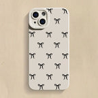 Simple Bow Silicone Case for Xiaomi Mi 15 14T 13T Pro Poco F6 F5