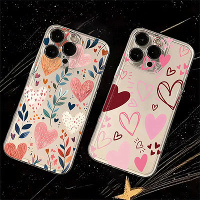 Love Heart Leaves Moon Case for Redmi Note 14 13 12 11 Pro Plus 12S 13C 14C