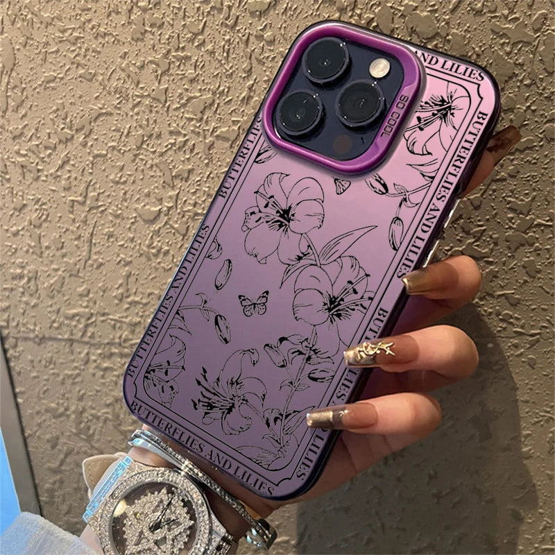 Fresh Moon Star Silver IMD Case for iPhone 16 15 14 13 12 Pro Max