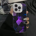 Fashion Honeycomb Building Block IMD Case for iPhone 16 15 14 13 Pro