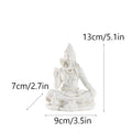 13cm Sandstone Shiva Statue Yoga Figurine Ornament Zen Meditation India Religion