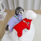 Thick Sherpa Dog Cat Clothes Warm Animal Pajamas Onesie Small Medium Pet