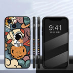Cartoon Astronaut Case for Redmi Note 13 12 11 Pro Plus 12S 11S