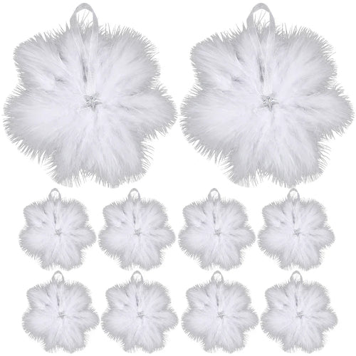 10 Snowflake Angel Wing Feather Pendants Wedding Valentine's Day Decor Gift Ship from UK