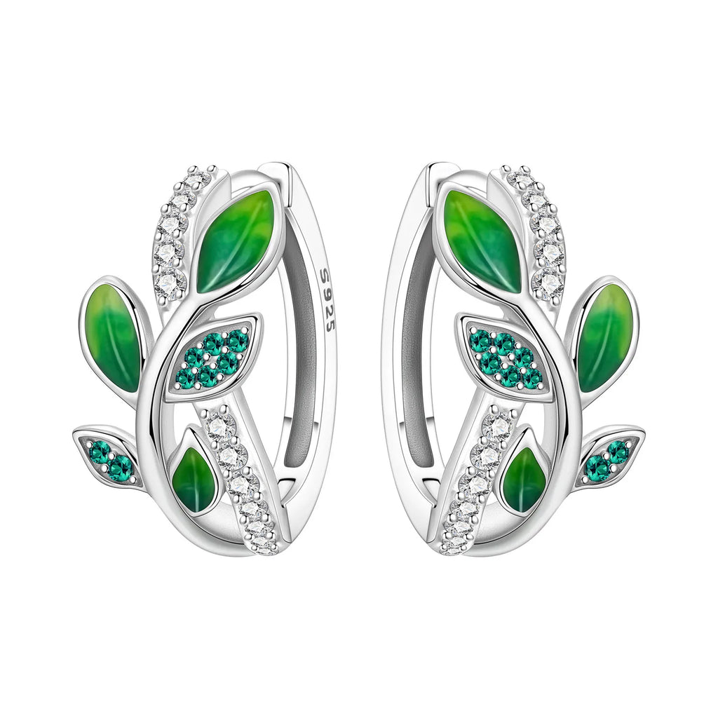 925 Sterling Silver Blue Iris Flower Hoop Earrings Anniversary Jewellery Gift