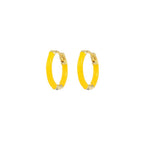 Colourful Neon Enamel Metal Huggie Hoop Earring Stainless Steel