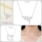 Original 925 Sterling Silver 18K Gold Heart Lock and Key Necklace Y-shaped Chain Necklace For Women Memorial Prayer Jewelry Gift