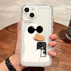 Cute Duck Case for Samsung Galaxy A15 A35 A55 A52 S24 S23 Ultra S22 S21 FE