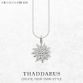 Edelweiss Necklace 925 Sterling Silver Romantic Winter Fine Jewellery Gift