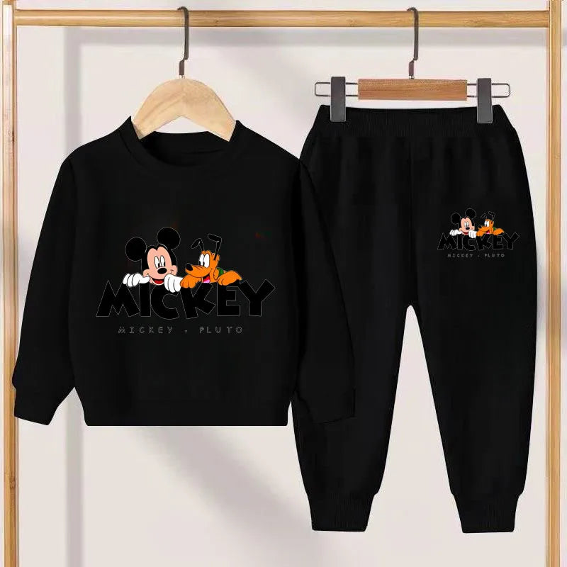 Disney Mickey Mouse Boys O-Neck Hoodie and Trousers 2-Piece Tracksuit