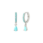 New Design Stainless Steel Cubic Zirconia Small Hoop Earrings Punk