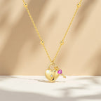 Original 925 Sterling Silver 18K Gold Heart Lock and Key Necklace Y-shaped Chain Necklace For Women Memorial Prayer Jewelry Gift