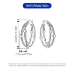 925 Sterling Silver Multi Circle Minimalist Hoop Earrings Birthday Jewellery