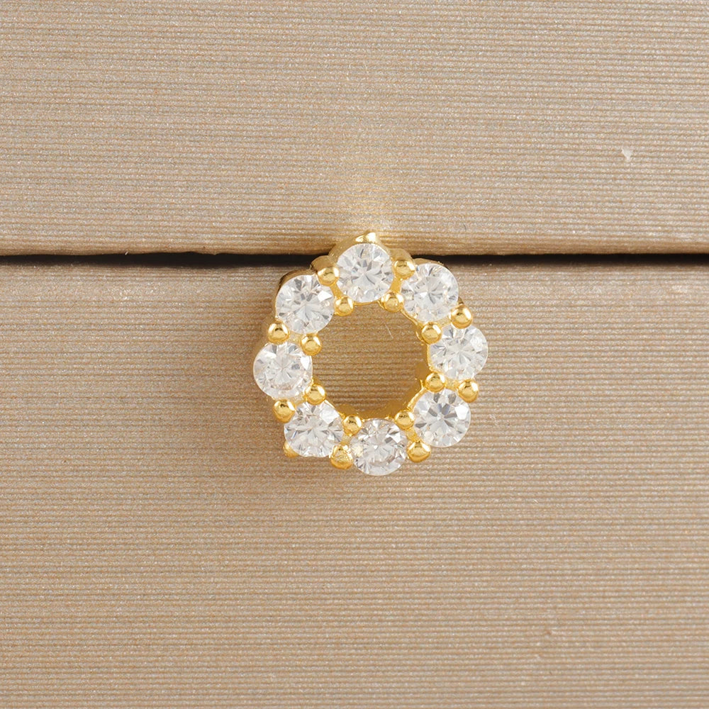 1pc Cartilage Ear Piercing Stud Women Surgical Steel Flat Back