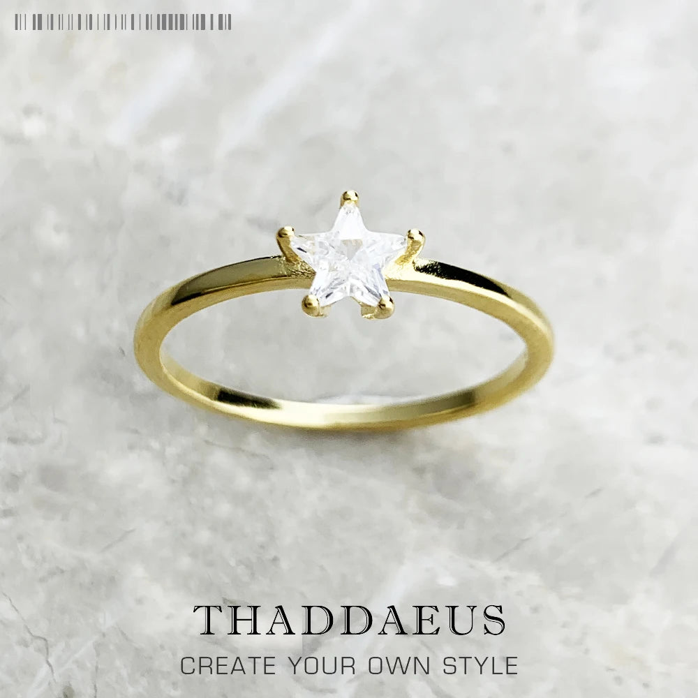 Magical Star Ring 925 Sterling Silver Summer Trendy Fine Jewellery Women