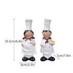 Chef Figure Collections Paper Holder Sculpture Dinner Table Kitchen Decoration