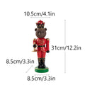 Resin Bear Nutcracker Statue Christmas Soldier Figurines Living Room Decoration Gift