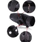 Warm Padded Vest for Dogs Red Black Dog Clothes Winter Apparels Puppy Coat Harness Jacket Waterproof Pet Clothing Costume XS-XXL