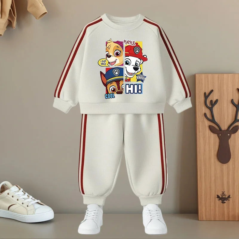 PAW Patrol Boys and Girls Side Stripe Hoodie and Trousers 2-Piece Tracksuit