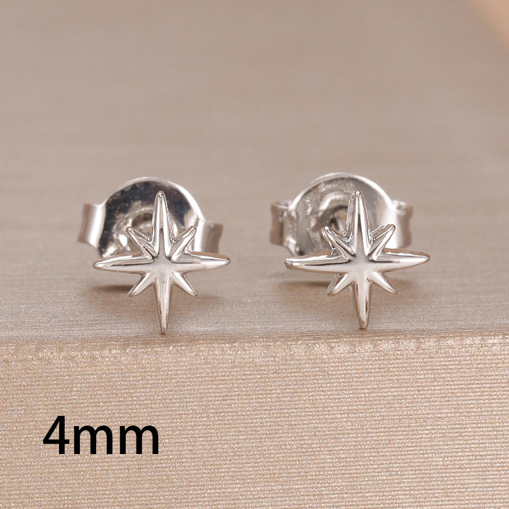 Fashion Minimalist Star Stud Earring 14K Gold Plated Mini Daily