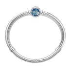 925 Sterling Silver Forever Love Peach Heart Bracelets Star Moon Airplane Earth Bracelets For Women Fit DIY Charms Party Jewelry