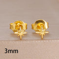 Fashion Minimalist Star Stud Earring 14K Gold Plated Mini Daily